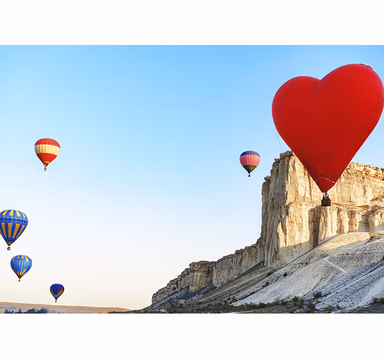 Fototapete liebe herzballon - TenStickers