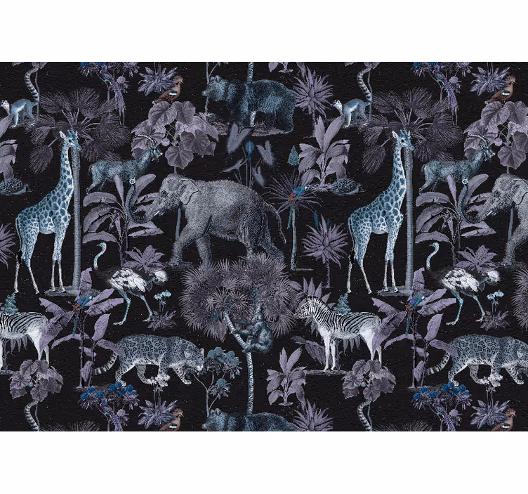 Fototapete tiere safari landschaft - TenStickers