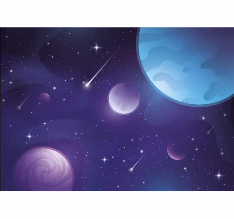 Fototapete weltraum himmlische orbitalansicht - TenStickers