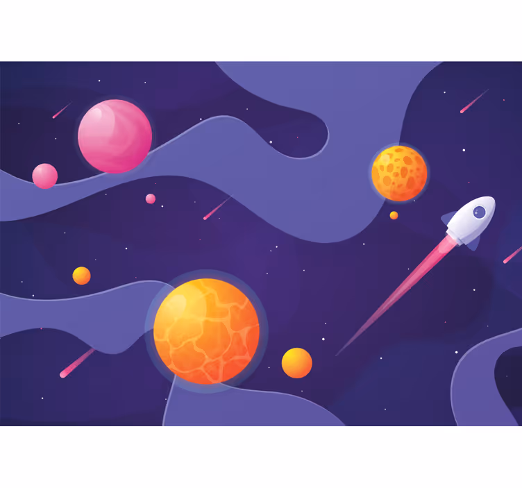 Fototapete Weltraum kosmisches abenteuer eines kindes - TenStickers