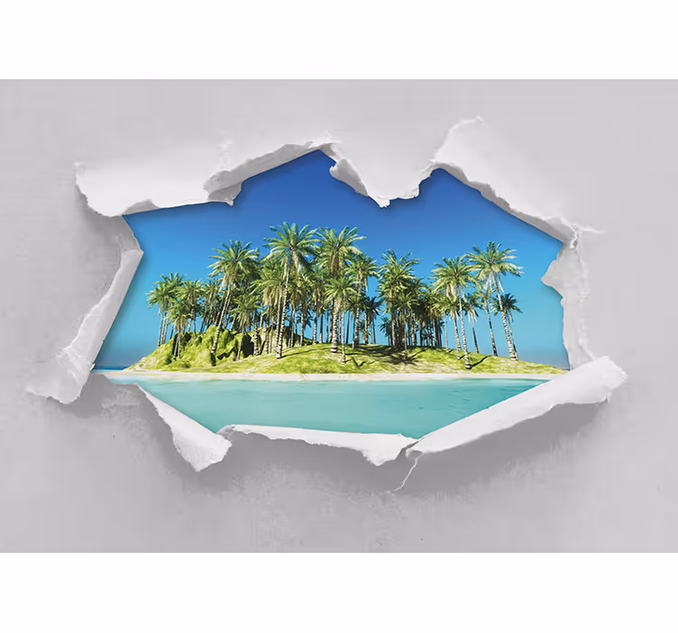 Fototapete landschaft tropischer inseltraum - TenStickers