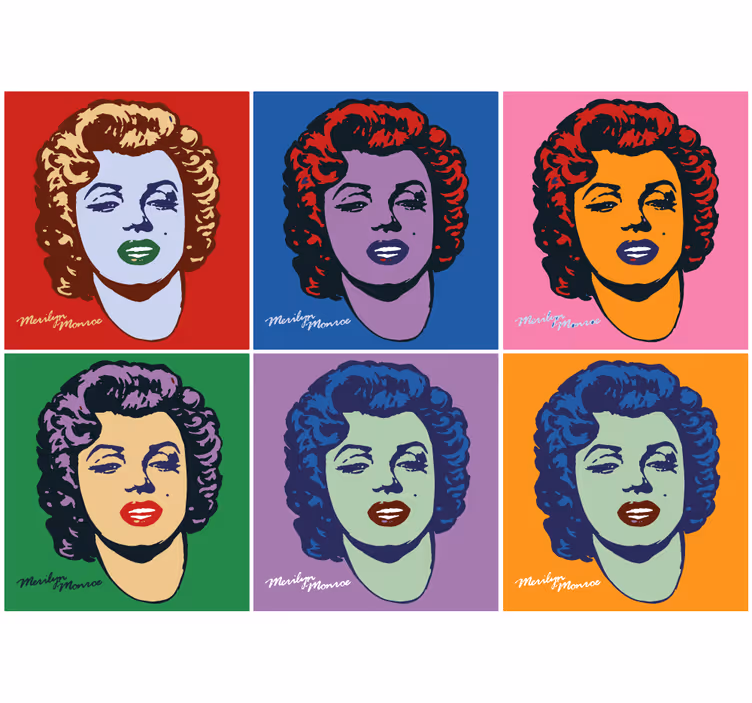 Fototapete Urbane Kunst Pop-art marilyn monroe - TenStickers