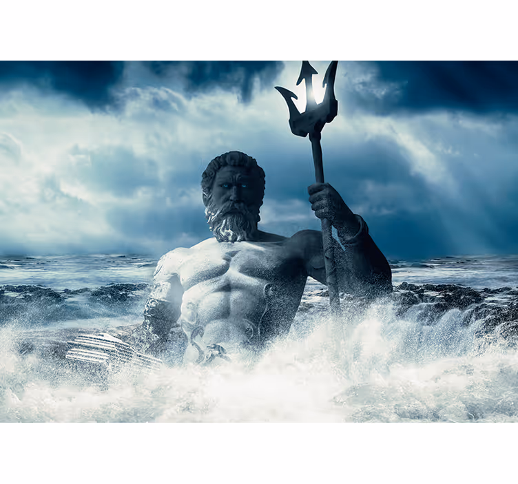Fototapete Klassische Kunst Poseidon kunstdesign - TenStickers
