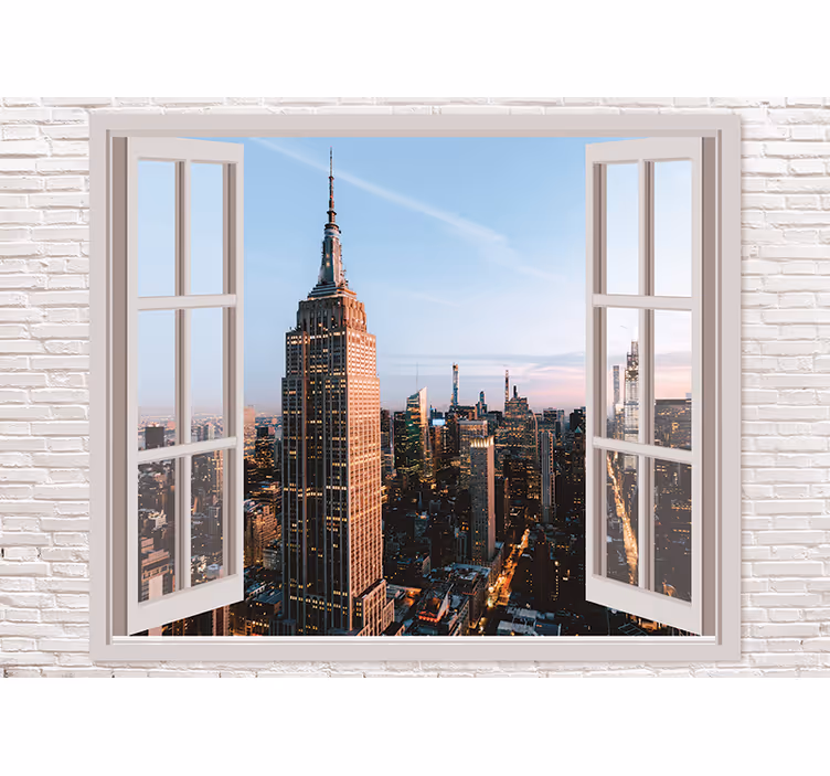 Fototapete new york empire state blick - TenStickers