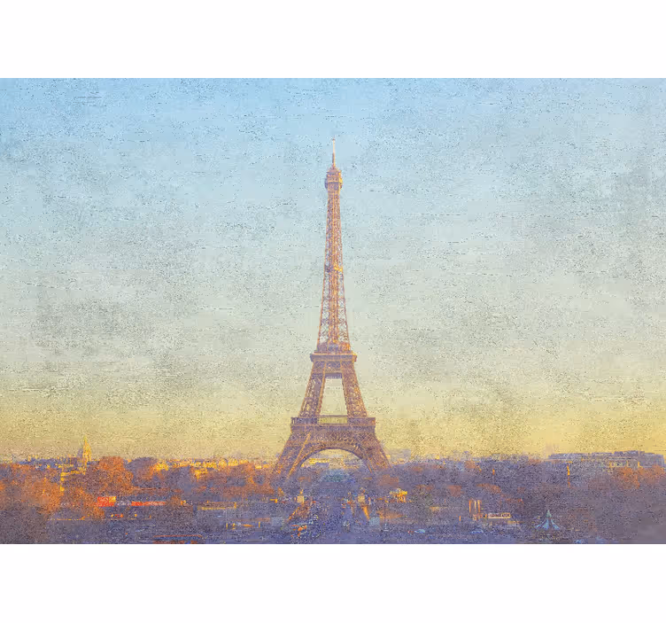 Fototapete paris eiffelturm im zwielicht - TenStickers