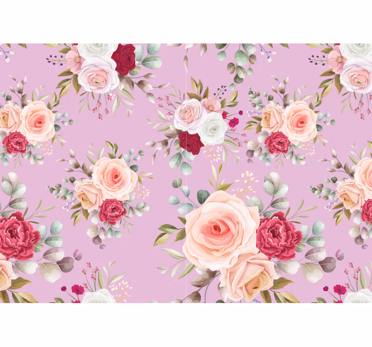 Fototapete blumen im floralen bouquetsdesign - TenStickers