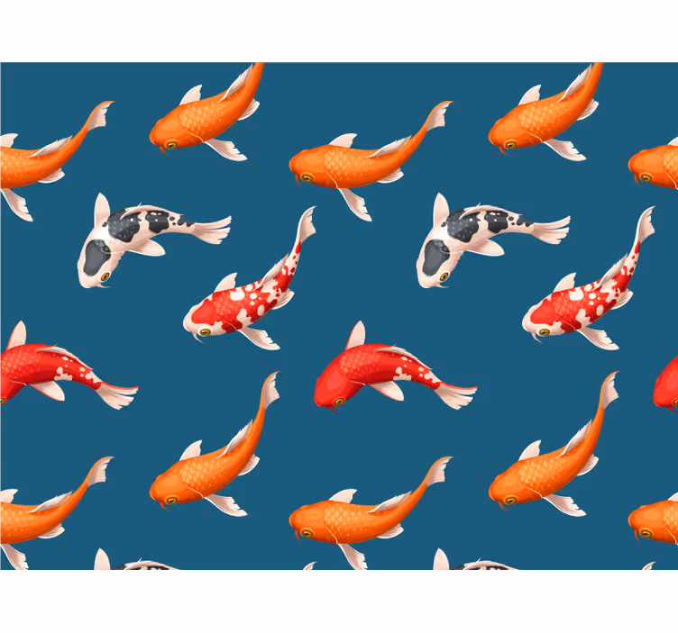 Fototapete tiere bunte koi-fische - TenStickers