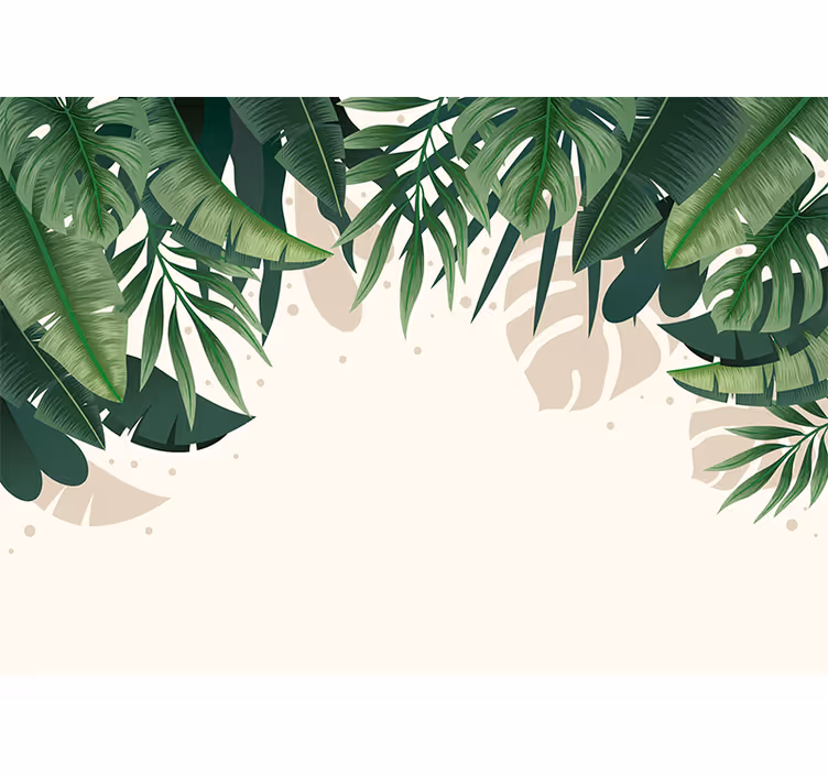 Fototapete natur tropisches blätterdach - TenStickers