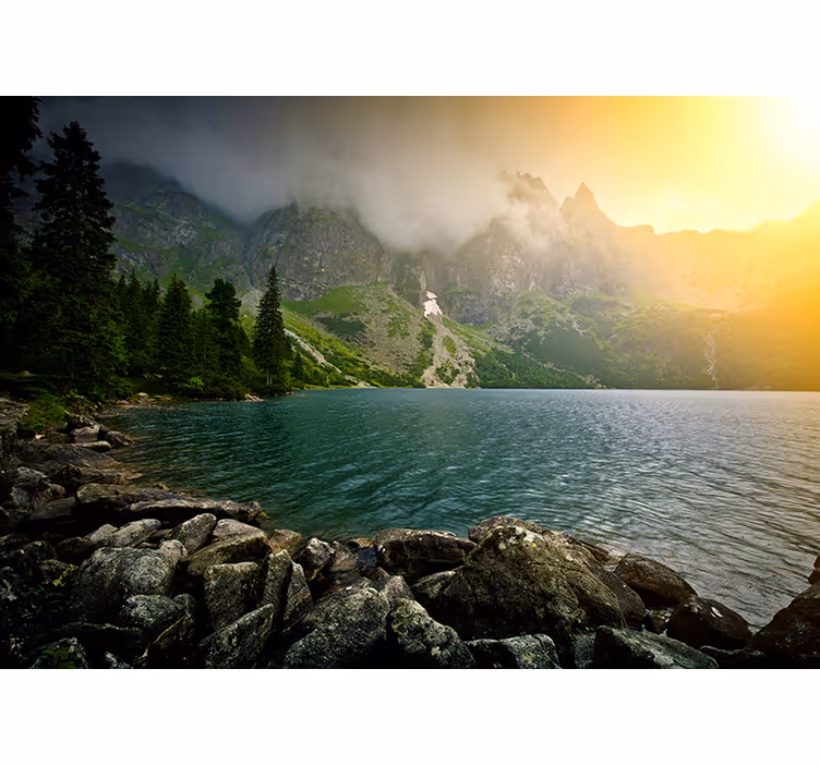Fototapete Berge Tatry sonnenuntergang - TenStickers