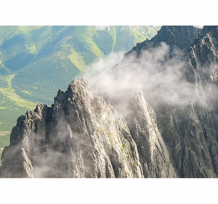 Fototapete landschaft bergige grüne hügel - TenStickers