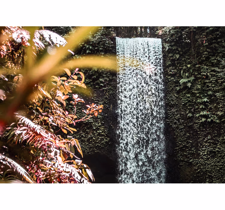 Fototapete Wasserfall tropische ruhige atmosphäre - TenStickers