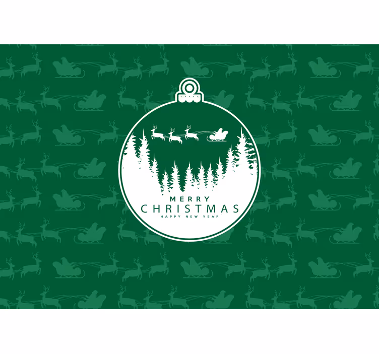 Fototapete weihnachten fröhliche winterlandschaft - TenStickers