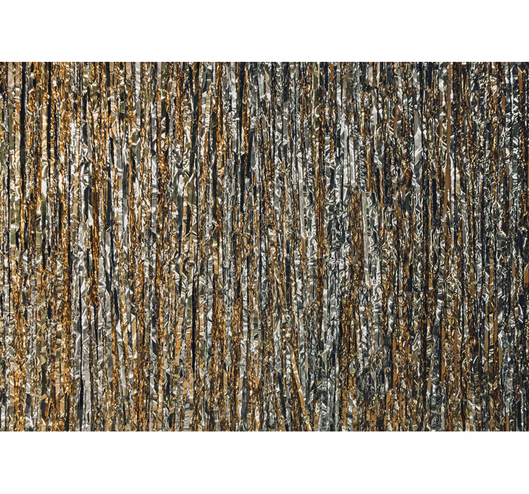 Fototapete muster glänzende metallic streifen - TenStickers
