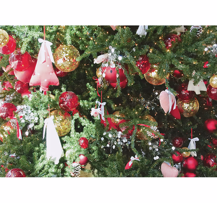 Fototapete weihnachten festliche feiertagsornamente - TenStickers