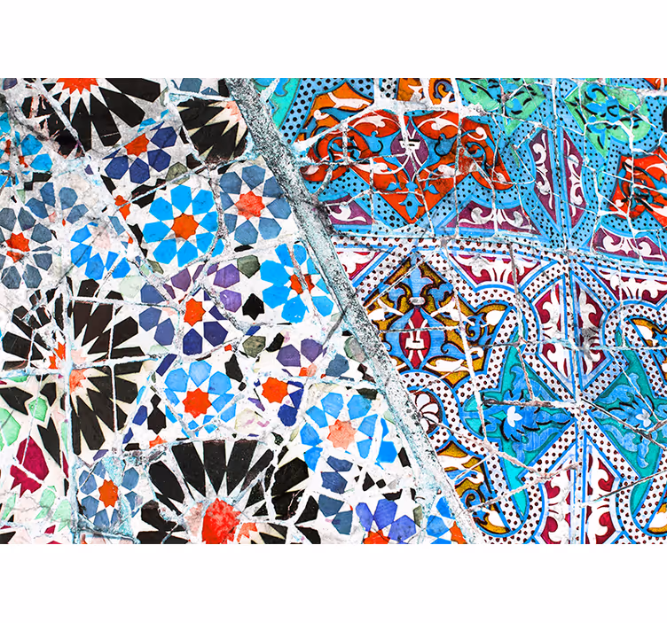 Fototapete muster mit filigranen mosaiken - TenStickers