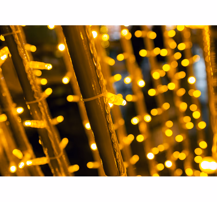Fototapete Schlafzimmer Kleine lichter im dunkeln - TenStickers