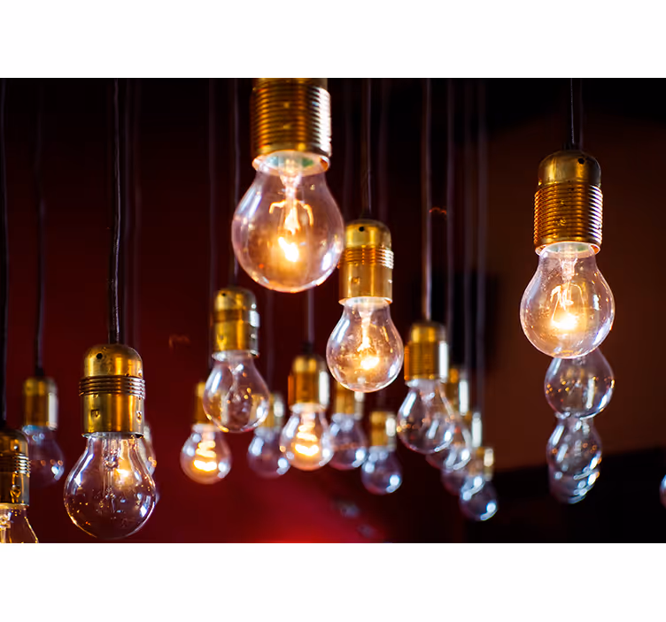 Fototapete fahrzeuge mit edison-birnen-cluster - TenStickers