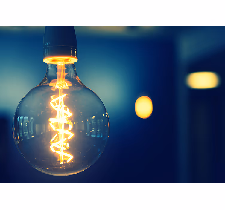 Fototapete sprüche mit eleganter lichtquelle - TenStickers