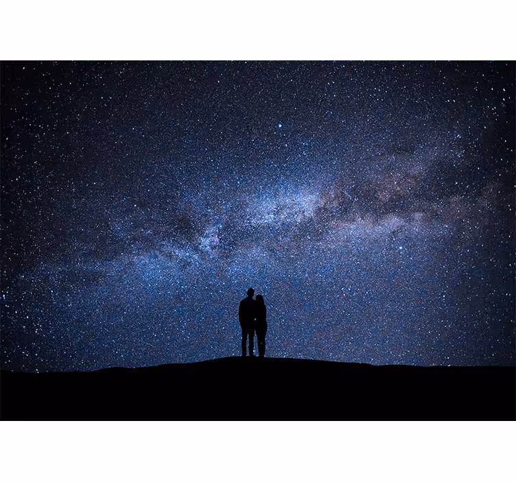 Fototapete liebe sternen nacht - TenStickers