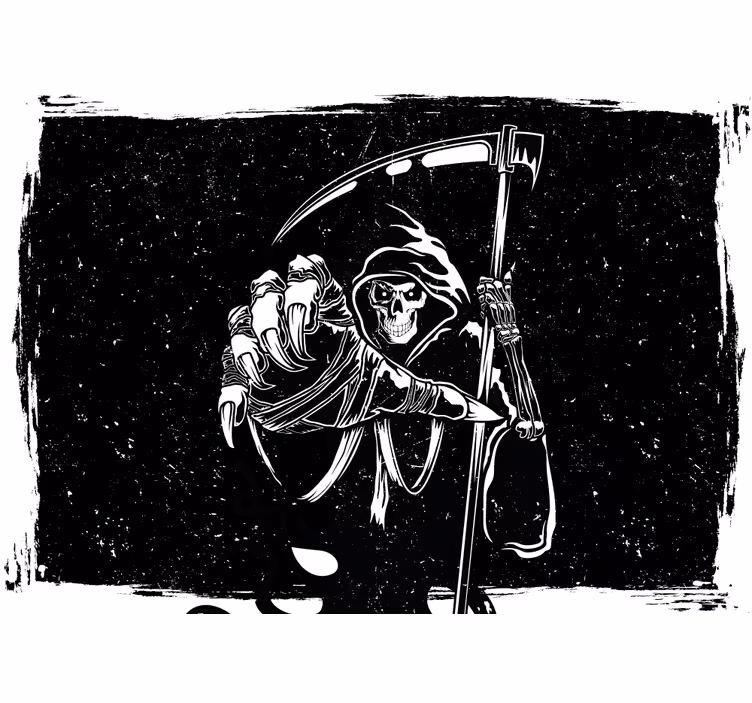 Fototapete halloween sensenmann illustration - TenStickers