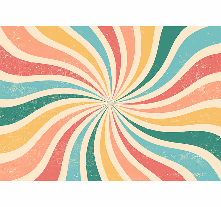 Fototapete 3d spiral farbwellen - TenStickers