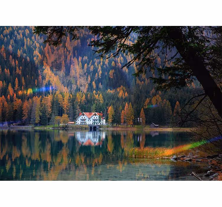 Fototapete landschaft sanfter bergklang - TenStickers