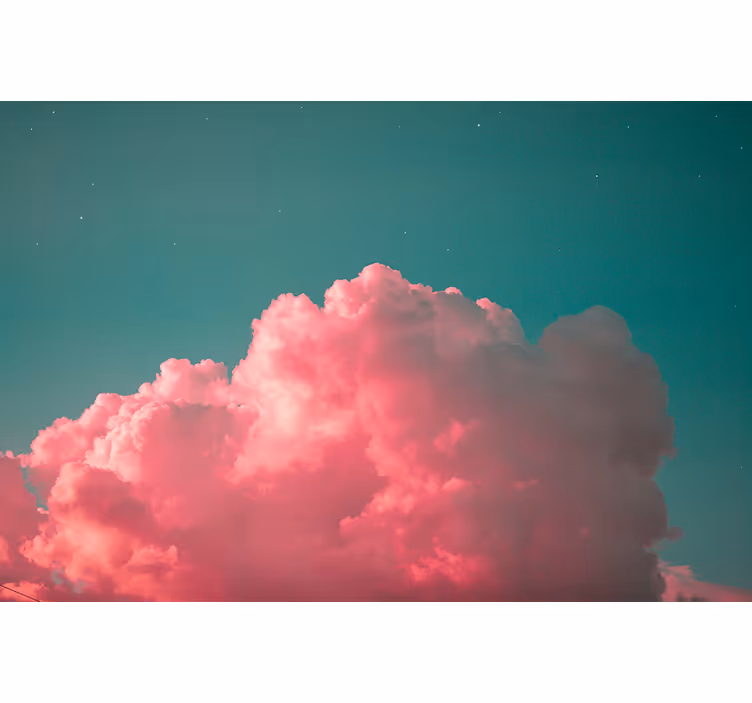 Fototapete Himmel verträumte rosa wolken - TenStickers