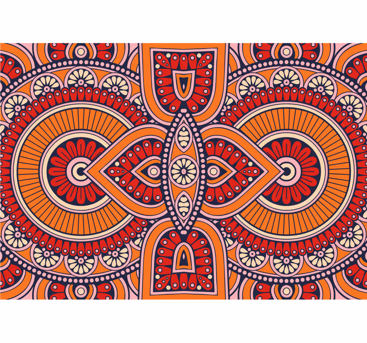Fototapete mandala mit aufwendigen kreis-motiven - TenStickers