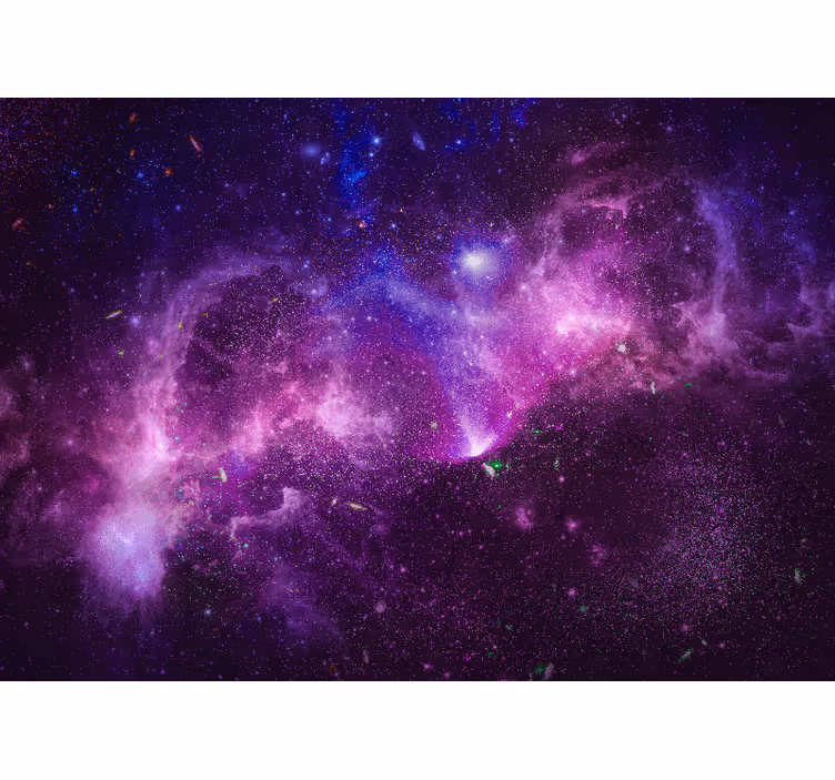 Fototapete Jugendzimmer Abstrakte spritzte lila galaxie - TenStickers