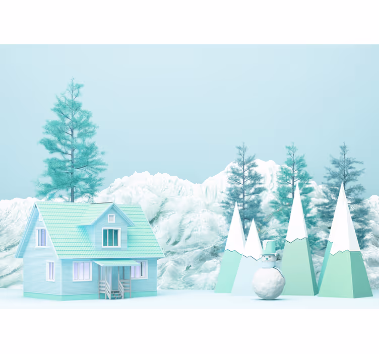 Fototapete Kinderzimmer Kleiner bauernhof im wald l - TenStickers