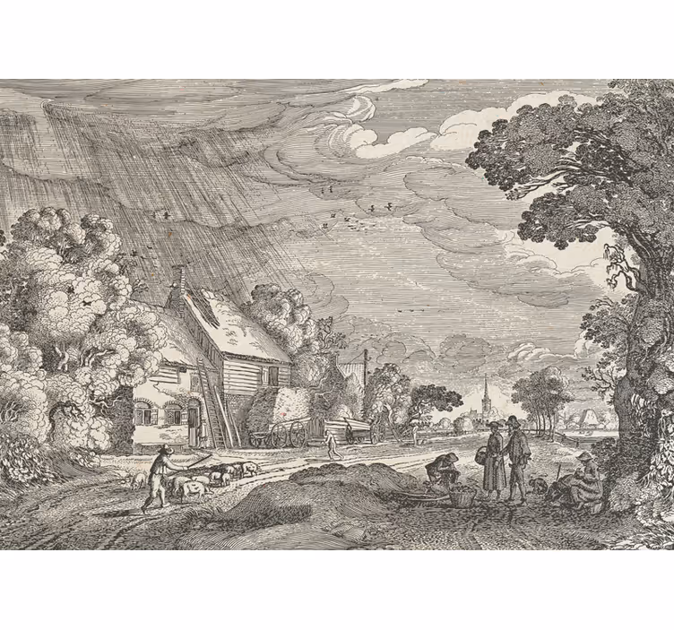 Fototapete landschaft ländliche szenen darstellung - TenStickers