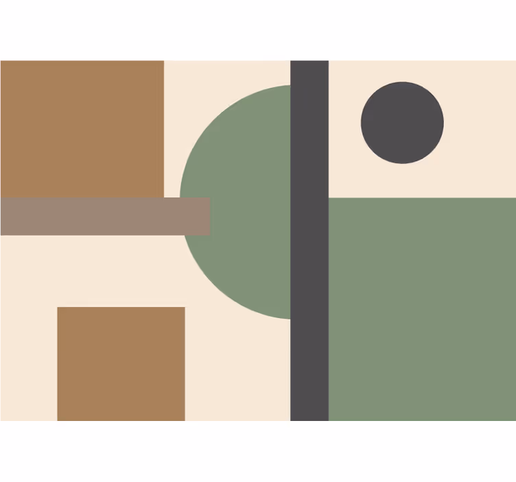 Fototapete abstrakt geometrische formenordnung - TenStickers