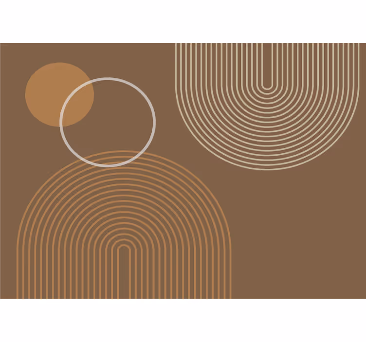 Fototapete abstrakt geometrische kreis-muster - TenStickers