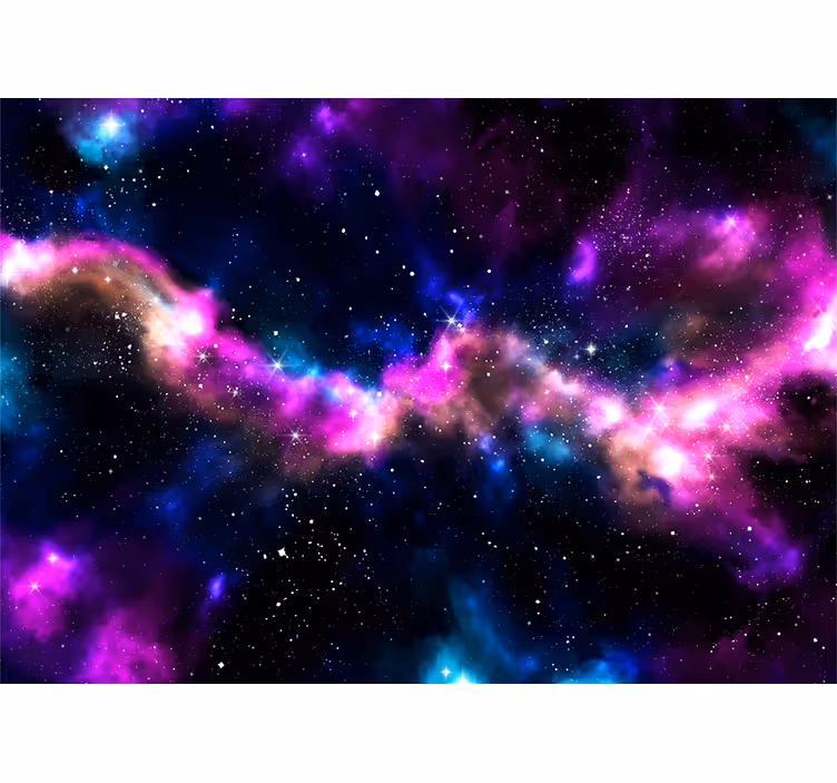 Fototapete weltraum kosmische nebel landschaft - TenStickers