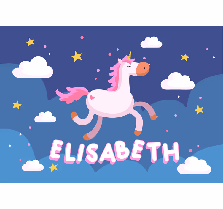 Fototapete tiere traumlandschaft mit einhorn - TenStickers