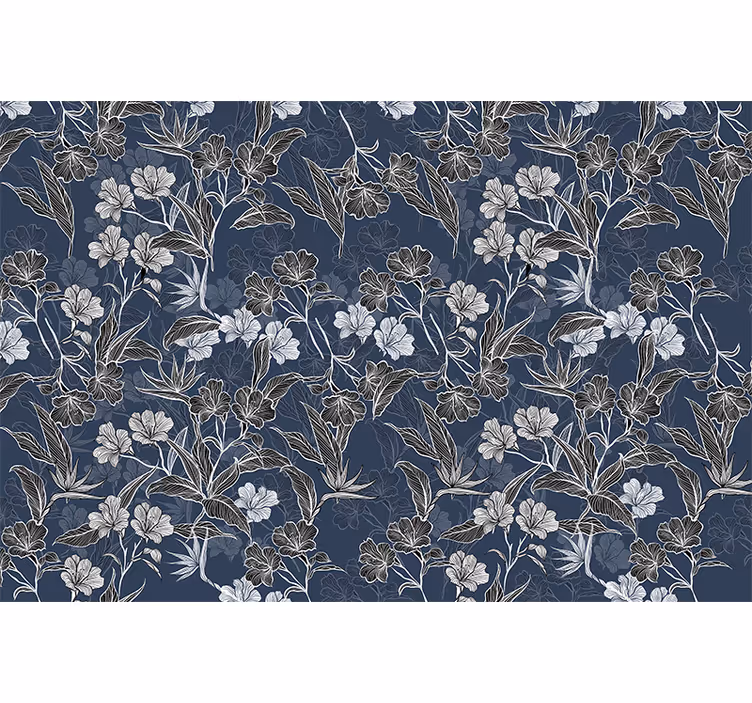 Fototapete blumen mit elegantem blumenmuster - TenStickers