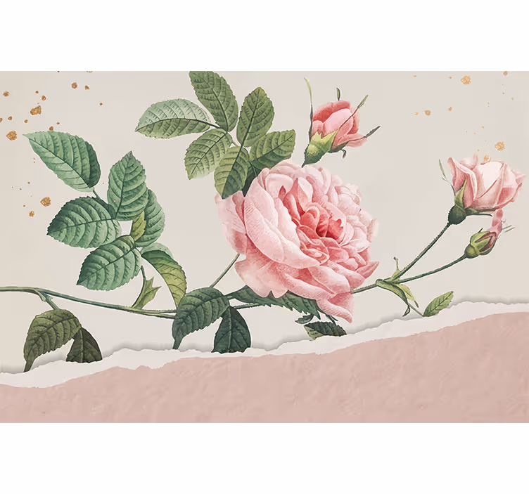 Fototapete blumen strauß aus rosa rosen - TenStickers