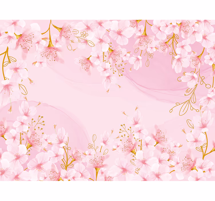 Fototapete blumen kirschblüten eleganz - TenStickers