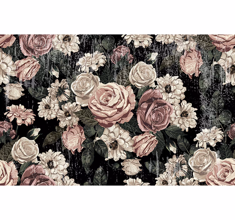 Fototapete blumen vintage blumenpracht - TenStickers