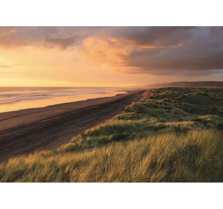 Fototapete meer harmonischer sonnenuntergang am strand - TenStickers