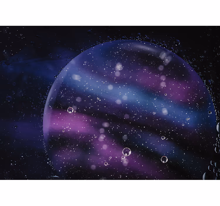 Fototapete abstrakt mit kosmischem blasen-effekt - TenStickers
