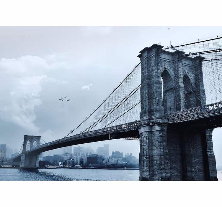 Fototapete new york brooklyn bridge szene - TenStickers