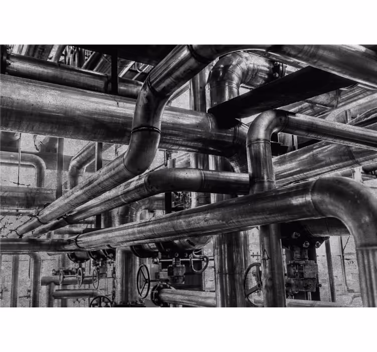 Fototapete muster industrie rohrdesigns - TenStickers