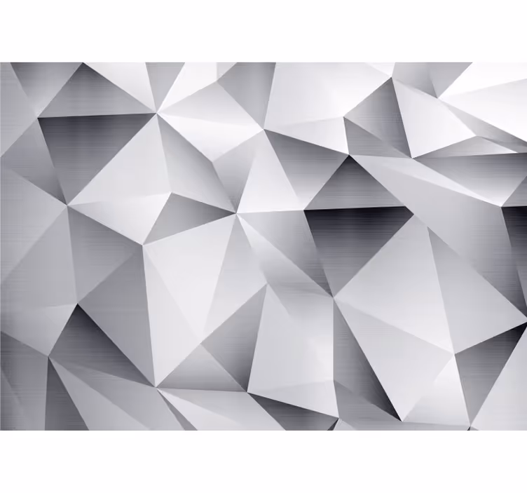 Fototapete 3d mit geometrischen facetten - TenStickers