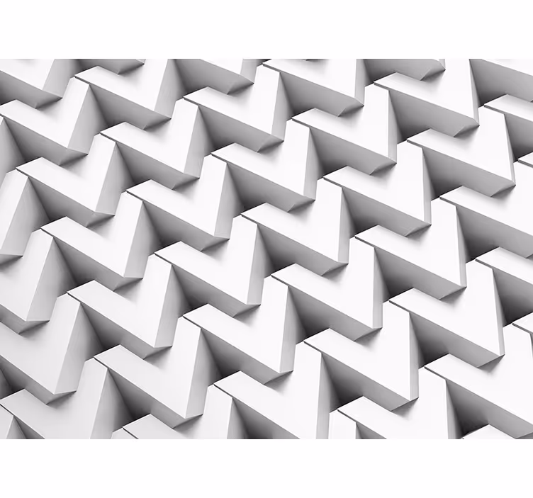 Fototapete muster drei-dimensionale chevron - TenStickers