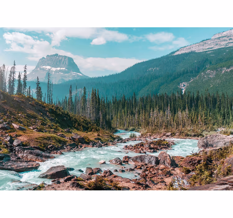Fototapete Hochzeit Schöne flusslandschaft - TenStickers