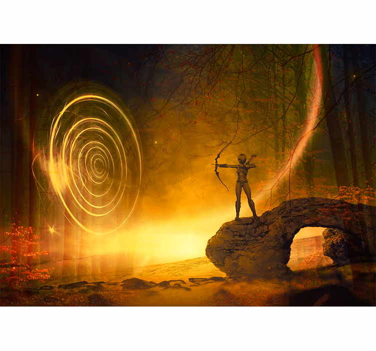 Fototapete Traum Mystische fantasielandschaft - TenStickers