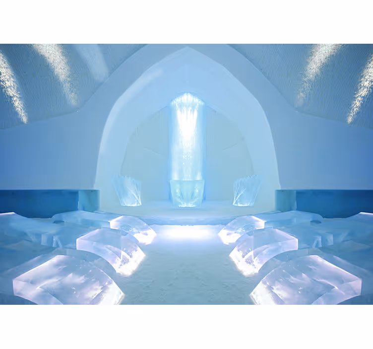 Fototapete 3D 3d-iglo-tunnel-textur - TenStickers
