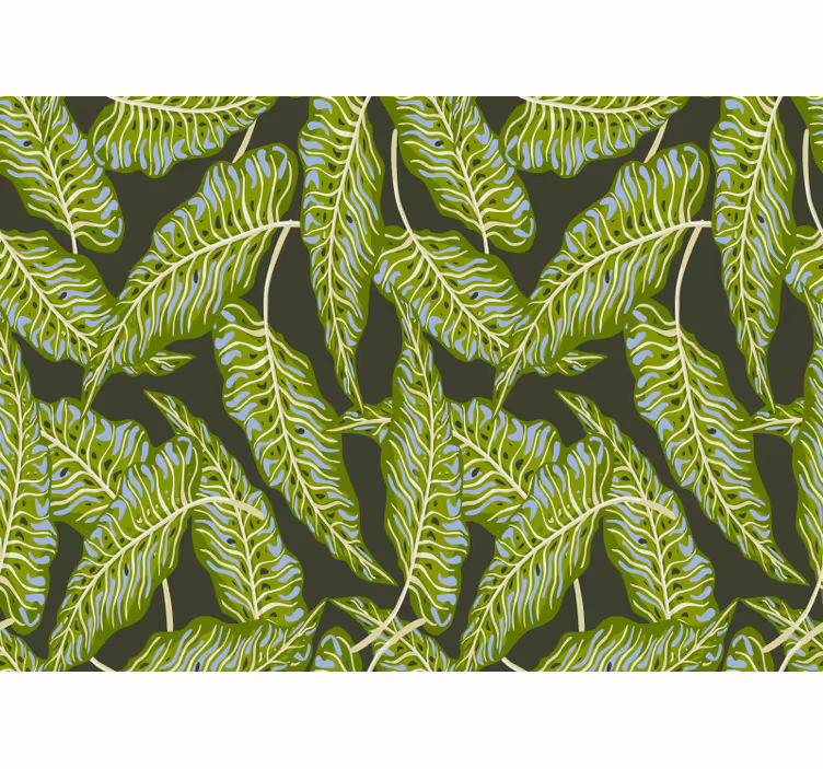 Fototapete natur tropische blattillustration - TenStickers