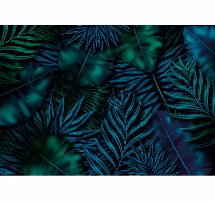 Fototapete natur mit exotischem blattmotiv - TenStickers